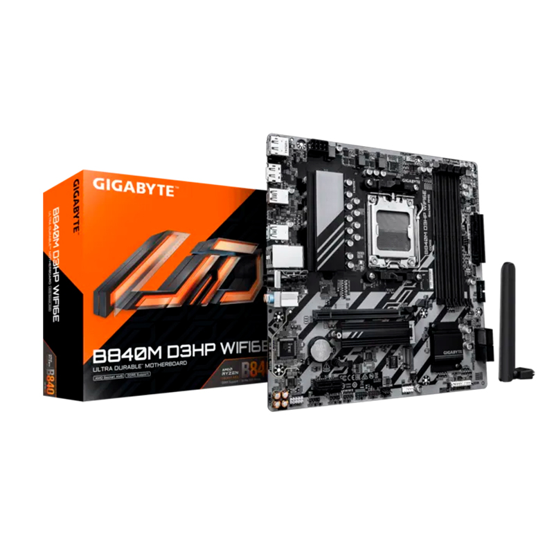 MBGBB840MD3HPW6 - Motherboard GIGABYTE B840M D3HP WIFI6E, Chipset AMD ...
